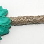 Burlap Wrapped Guest Book P..