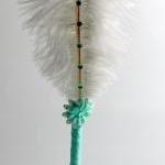 Ostrich Feather Pen & Stand..
